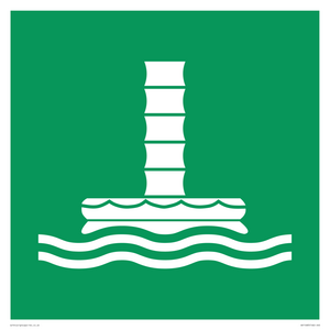 E055 safe condition marine evacuation chute